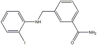 3-{[(2-iodophenyl)amino]methyl}benzamide 구조식 이미지