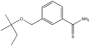 3-{[(2-methylbutan-2-yl)oxy]methyl}benzene-1-carbothioamide 구조식 이미지