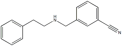 3-{[(2-phenylethyl)amino]methyl}benzonitrile 구조식 이미지