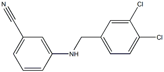 3-{[(3,4-dichlorophenyl)methyl]amino}benzonitrile Structure