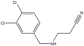 3-{[(3,4-dichlorophenyl)methyl]amino}propanenitrile 구조식 이미지