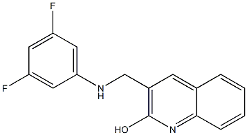 3-{[(3,5-difluorophenyl)amino]methyl}quinolin-2-ol 구조식 이미지