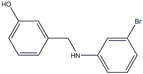 3-{[(3-bromophenyl)amino]methyl}phenol Structure
