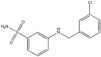 3-{[(3-chlorophenyl)methyl]amino}benzene-1-sulfonamide Structure