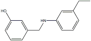 3-{[(3-ethylphenyl)amino]methyl}phenol 구조식 이미지