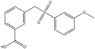 3-{[(3-methoxybenzene)sulfonyl]methyl}benzoic acid Structure