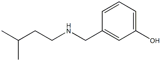 3-{[(3-methylbutyl)amino]methyl}phenol 구조식 이미지