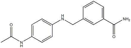 3-{[(4-acetamidophenyl)amino]methyl}benzamide Structure