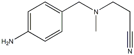 3-{[(4-aminophenyl)methyl](methyl)amino}propanenitrile Structure
