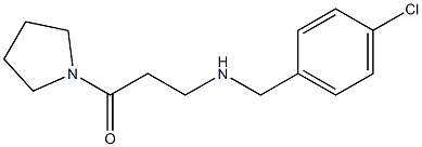 3-{[(4-chlorophenyl)methyl]amino}-1-(pyrrolidin-1-yl)propan-1-one 구조식 이미지