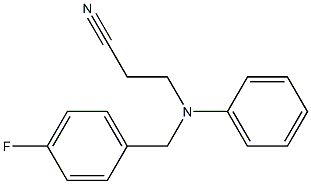 3-{[(4-fluorophenyl)methyl](phenyl)amino}propanenitrile Structure