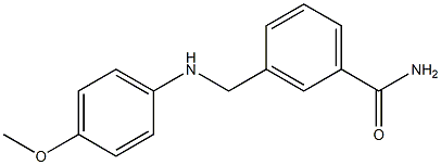 3-{[(4-methoxyphenyl)amino]methyl}benzamide Structure