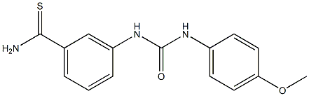 3-{[(4-methoxyphenyl)carbamoyl]amino}benzene-1-carbothioamide 구조식 이미지