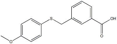 3-{[(4-methoxyphenyl)sulfanyl]methyl}benzoic acid Structure