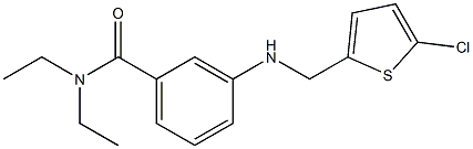 3-{[(5-chlorothiophen-2-yl)methyl]amino}-N,N-diethylbenzamide 구조식 이미지