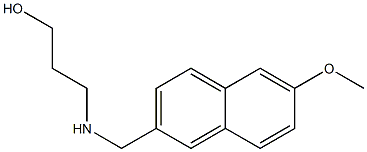 3-{[(6-methoxynaphthalen-2-yl)methyl]amino}propan-1-ol Structure