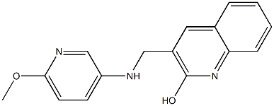 3-{[(6-methoxypyridin-3-yl)amino]methyl}quinolin-2-ol 구조식 이미지