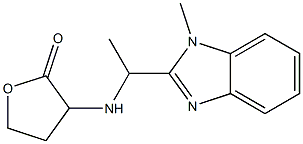 3-{[1-(1-methyl-1H-1,3-benzodiazol-2-yl)ethyl]amino}oxolan-2-one 구조식 이미지