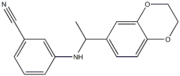 3-{[1-(2,3-dihydro-1,4-benzodioxin-6-yl)ethyl]amino}benzonitrile Structure