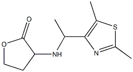 3-{[1-(2,5-dimethyl-1,3-thiazol-4-yl)ethyl]amino}oxolan-2-one 구조식 이미지