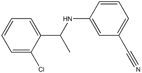 3-{[1-(2-chlorophenyl)ethyl]amino}benzonitrile Structure