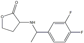 3-{[1-(3,4-difluorophenyl)ethyl]amino}oxolan-2-one 구조식 이미지