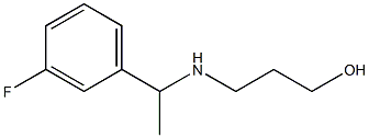 3-{[1-(3-fluorophenyl)ethyl]amino}propan-1-ol 구조식 이미지