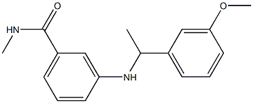 3-{[1-(3-methoxyphenyl)ethyl]amino}-N-methylbenzamide Structure