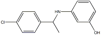 3-{[1-(4-chlorophenyl)ethyl]amino}phenol 구조식 이미지
