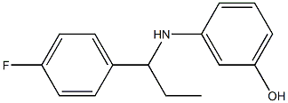 3-{[1-(4-fluorophenyl)propyl]amino}phenol 구조식 이미지