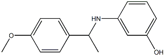 3-{[1-(4-methoxyphenyl)ethyl]amino}phenol 구조식 이미지