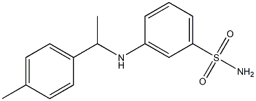 3-{[1-(4-methylphenyl)ethyl]amino}benzene-1-sulfonamide 구조식 이미지