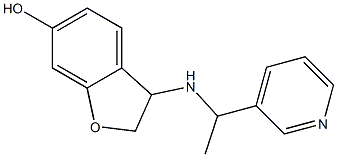 3-{[1-(pyridin-3-yl)ethyl]amino}-2,3-dihydro-1-benzofuran-6-ol 구조식 이미지