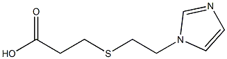 3-{[2-(1H-imidazol-1-yl)ethyl]sulfanyl}propanoic acid 구조식 이미지