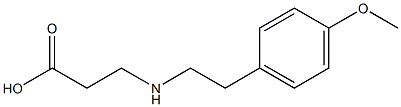 3-{[2-(4-methoxyphenyl)ethyl]amino}propanoic acid Structure