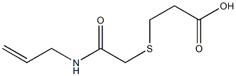 3-{[2-(allylamino)-2-oxoethyl]thio}propanoic acid Structure