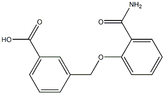 3-{[2-(aminocarbonyl)phenoxy]methyl}benzoic acid Structure
