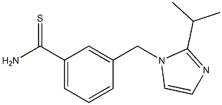 3-{[2-(propan-2-yl)-1H-imidazol-1-yl]methyl}benzene-1-carbothioamide Structure