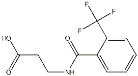 3-{[2-(trifluoromethyl)benzoyl]amino}propanoic acid 구조식 이미지