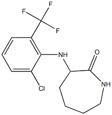 3-{[2-chloro-6-(trifluoromethyl)phenyl]amino}azepan-2-one Structure