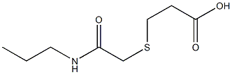 3-{[2-oxo-2-(propylamino)ethyl]thio}propanoic acid Structure