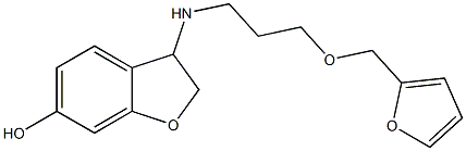 3-{[3-(furan-2-ylmethoxy)propyl]amino}-2,3-dihydro-1-benzofuran-6-ol Structure