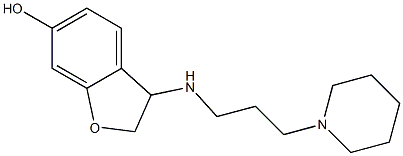 3-{[3-(piperidin-1-yl)propyl]amino}-2,3-dihydro-1-benzofuran-6-ol 구조식 이미지