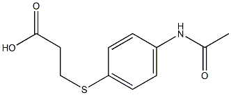 3-{[4-(acetylamino)phenyl]thio}propanoic acid 구조식 이미지