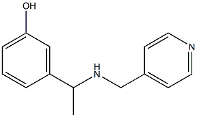 3-{1-[(pyridin-4-ylmethyl)amino]ethyl}phenol 구조식 이미지