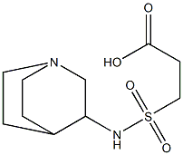 3-{1-azabicyclo[2.2.2]octan-3-ylsulfamoyl}propanoic acid 구조식 이미지