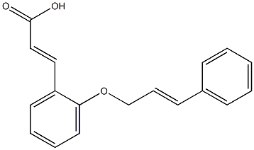 3-{2-[(3-phenylprop-2-en-1-yl)oxy]phenyl}prop-2-enoic acid 구조식 이미지