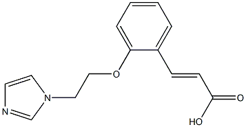3-{2-[2-(1H-imidazol-1-yl)ethoxy]phenyl}prop-2-enoic acid 구조식 이미지
