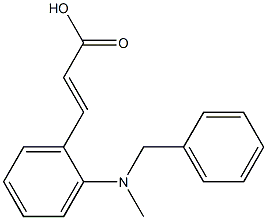 3-{2-[benzyl(methyl)amino]phenyl}prop-2-enoic acid 구조식 이미지