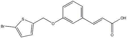 3-{3-[(5-bromothiophen-2-yl)methoxy]phenyl}prop-2-enoic acid Structure